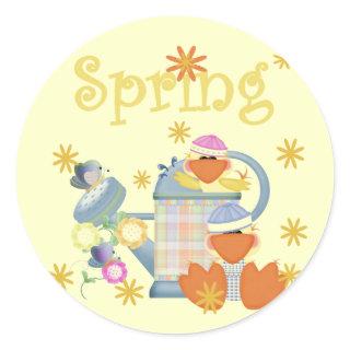 Spring Duckies T-shirts and Gifts Classic Round Sticker