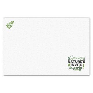 Spring Fling Party - Nature's Celebration Call Tissue Paper