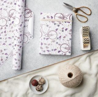 Spring Floral Lavender Purple Vintage Bicycle Wrap