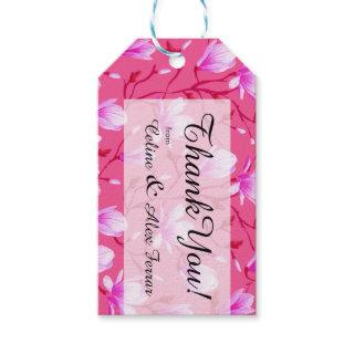 Spring Flower Garden | fuchsia Gift Tags