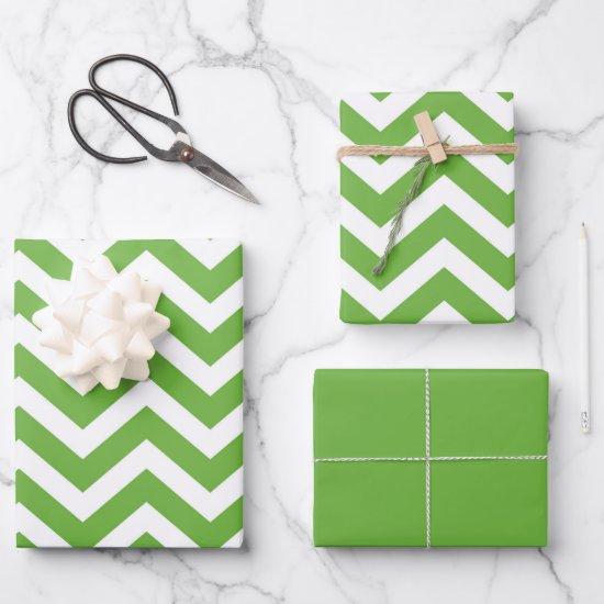 Spring Green & White Chevron Wedding Birthday  Sheets