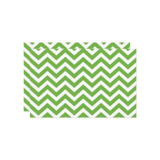 Spring Green & White Chevron Wedding Cardstock