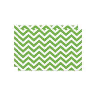 Spring Green & White Chevron Wedding Cardstock