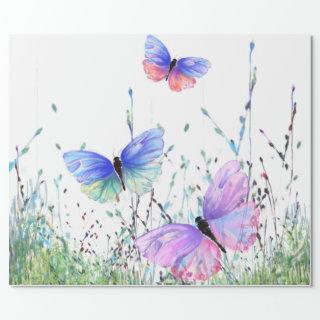 Spring Joy - Colorful Butterflies Flying in Nature