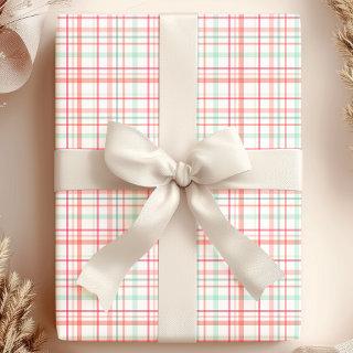 Spring Pastel Plaid Pattern