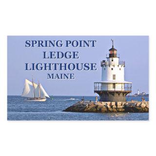 Spring Point Ledge Lighthouse, Maine Stickers