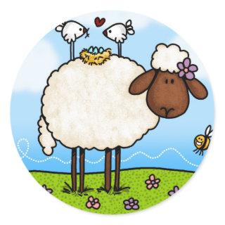 spring sheep stickers