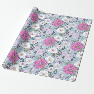 Spring Time Floral Pattern 12 - Gift Wrap