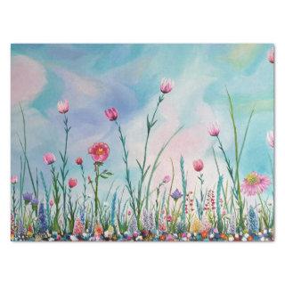 SPRING TIME IN BLOOM Oil Painting Tissue Paper