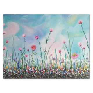 SPRING TIME IN BLOOM Oil Painting Tissue Paper