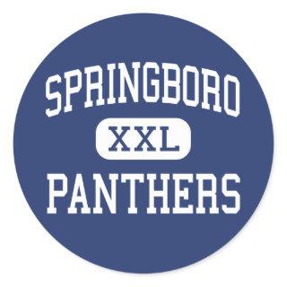 Springboro - Panthers - High - Springboro Ohio Classic Round Sticker