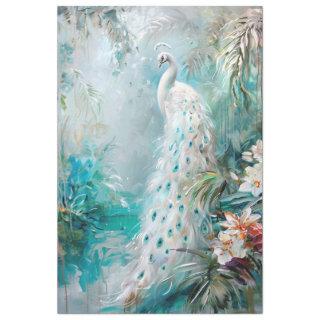 Springtime Peacock Tissue Paper