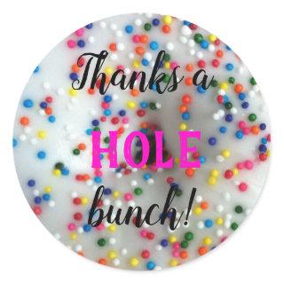 Sprinkles Donut | Thank You Classic Round Sticker