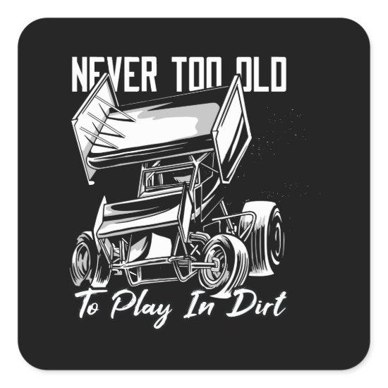 Sprint Car Square Sticker
