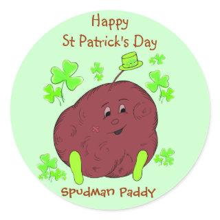 Spudman Paddy St Patrick's Day sticker
