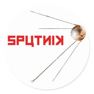 SPUTNIK - space/russian/soviet union/technology Classic Round Sticker