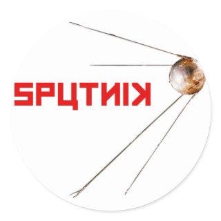 SPUTNIK - space/russian/soviet union/technology Classic Round Sticker