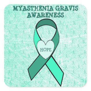 Squar SHAPED  MYASTHENIA GRAVIS AWARENESS  STICKER