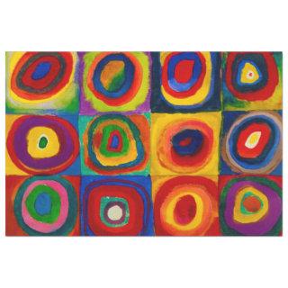 Squares with Circles, Abstract, Wassily Kandinsky Tissue Paper