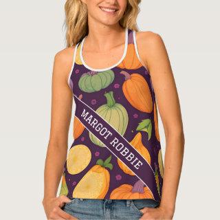 Squash Rainbow Colorful Personalized Pattern Tank Top