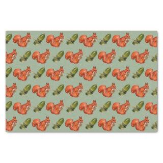 Squirrel and Acorn Tissue Paper