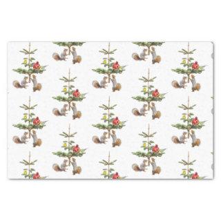 Squirrels and Birds Tree Tissue Paper
