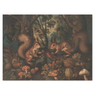 Squirrels - Oil Painting Style Tissue Paper