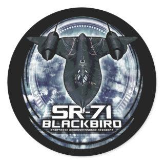 SR-71 Blackbird Classic Round Sticker