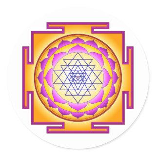 Sri Chakra Goddess Shri Lalitha Tripura Sundari Classic Round Sticker