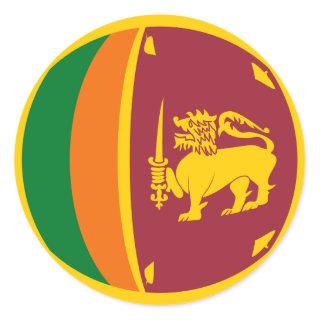 Sri Lanka Fisheye Flag Sticker