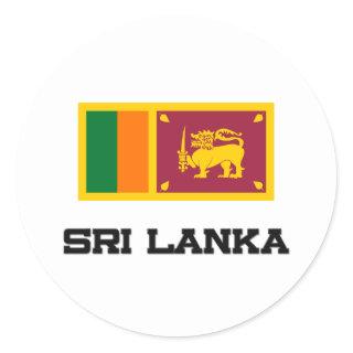 Sri Lanka Flag Classic Round Sticker