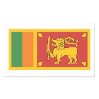 Sri Lanka Flag Rectangular Sticker