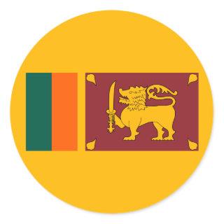 Sri Lanka – Sri Lankan Flag Classic Round Sticker