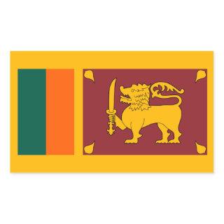 Sri Lanka – Sri Lankan Flag Rectangular Sticker