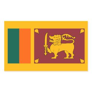 Sri Lanka – Sri Lankan Flag Rectangular Sticker