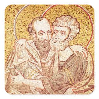 SS. Peter and Paul Embracing Square Sticker