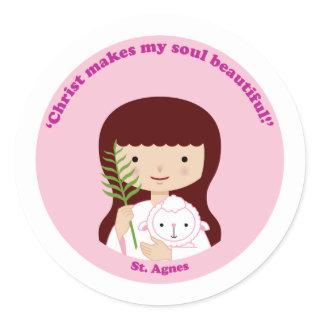 St. Agnes Classic Round Sticker