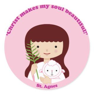 St. Agnes Classic Round Sticker