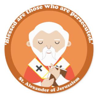 St. Alexander of Jerusalem Classic Round Sticker