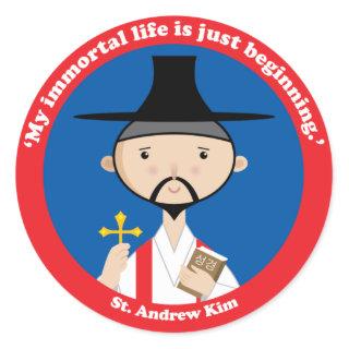 St. Andrew Kim Classic Round Sticker