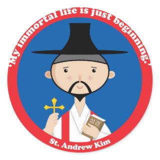 St. Andrew Kim Classic Round Sticker