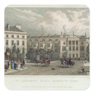 St. Andrews Place, Regents Park, 1828 Square Sticker