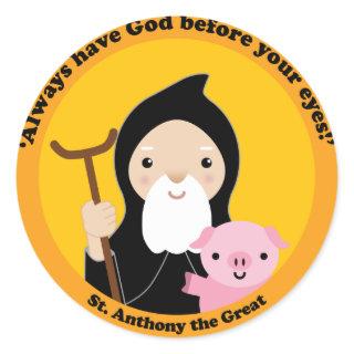 St. Anthony the Great Classic Round Sticker