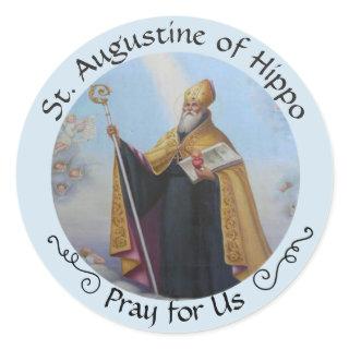 St. Augustine of Hippo FEAST AUG 28 Classic Round Sticker