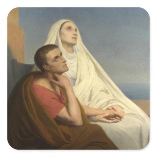 St. Augustine & St. Monica Square Sticker