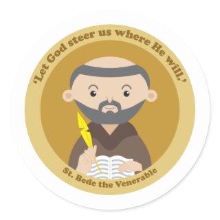 St. Bede the Venerable Classic Round Sticker
