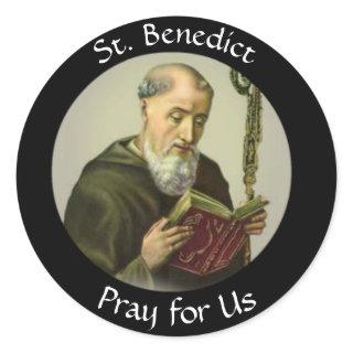 St. Benedict  Feast July 11 Classic Round Sticker