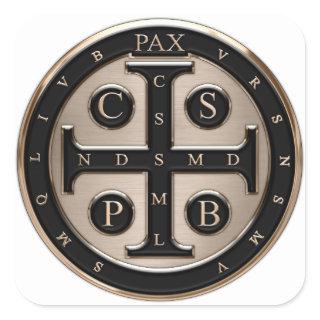 St. Benedict Medal Square Sticker