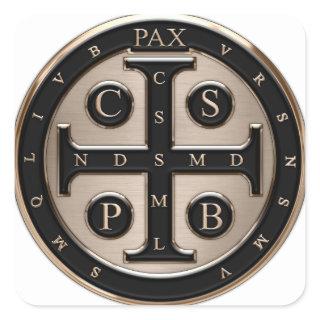 St. Benedict Medal Square Sticker