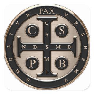 St. Benedict Medal Square Sticker